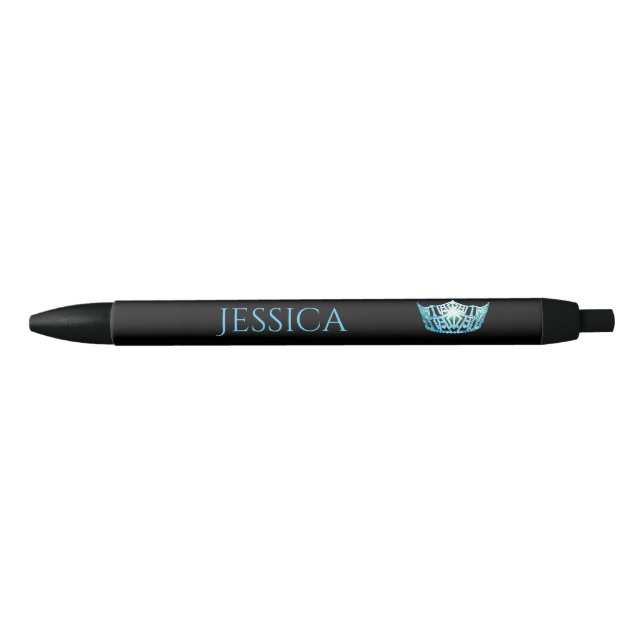Miss America Turquoise Crown Custom Ink Pen (Front)