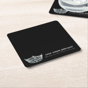 Miss America type Live Your Dreams Paper Coasters