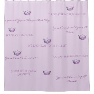 Miss America Uplifting LVNDR Crown Shower Curtain