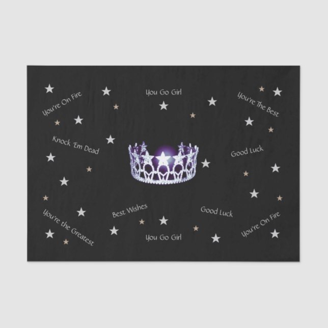 Miss America USA Best Wishes Tissue Paper (Front)