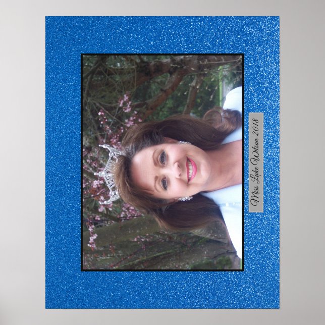Miss America USA Custom Glitter Poster Portrait (Front)