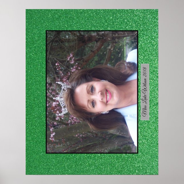 Miss America USA Custom Glitter Poster Portrait (Front)