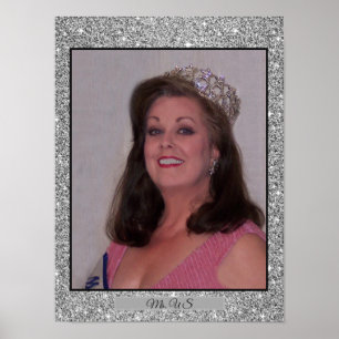 Miss America USA Glitter Personal Portrait Poster