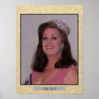 Miss America USA Glitter Personal Portrait Poster