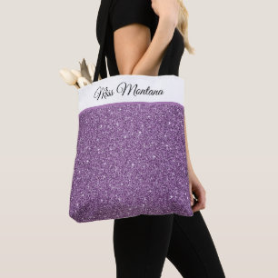 Miss America USA Pageant Faux Glitter Tote Bag