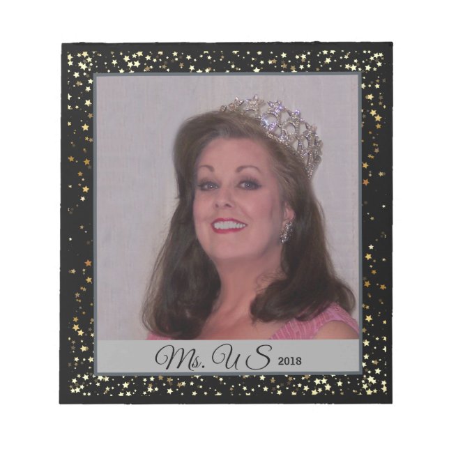 Miss America USA Rodeo Autograph Pad-Stardust Notepad (Front)