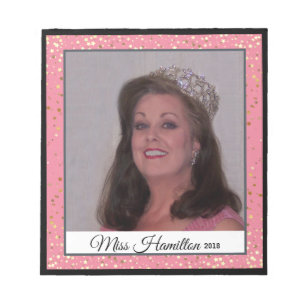 Miss America USA Rodeo Autograph Pad-Stardust Notepad