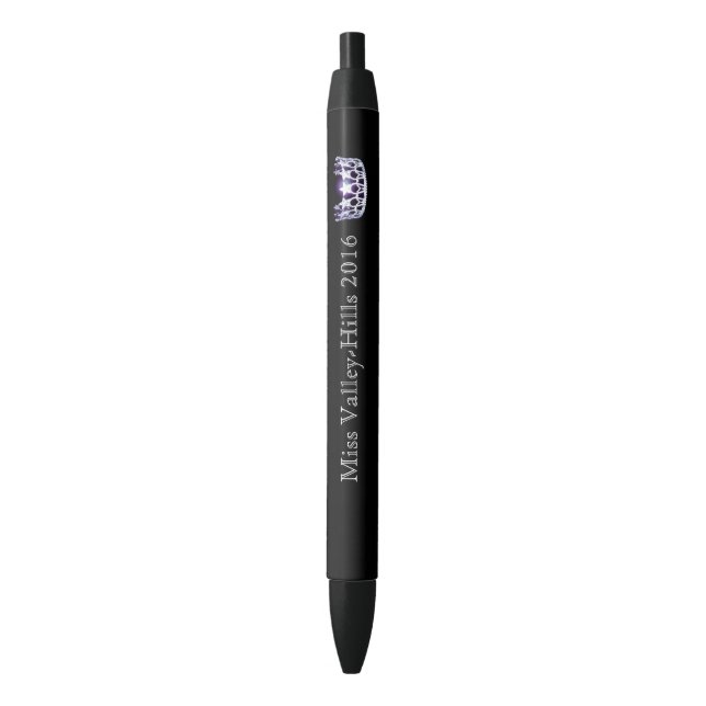 Miss America USA style Custom Crown Ink Pen (Front Vertical)