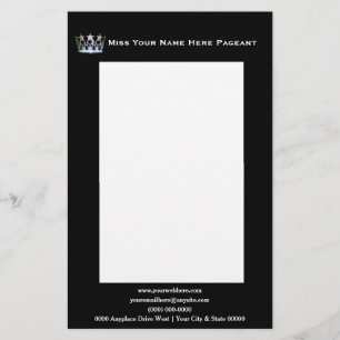 Miss America USA style Custom Letterhead