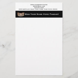 Miss America USA style Custom Letterhead