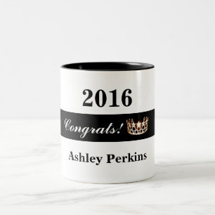 Miss America USA style Pageant Crown Congrats Mug