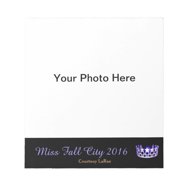 Miss America USA style Pageant Photo Autograph Pad (Front)