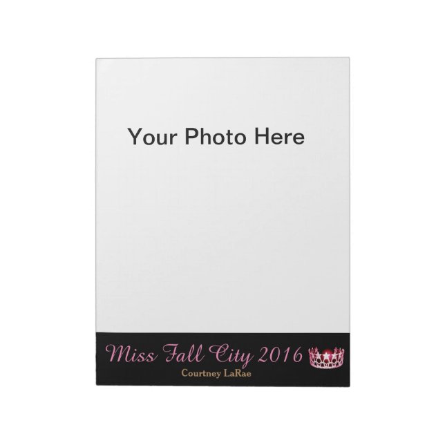Miss America USA style Pageant Photo Autograph Pad (Rotated)