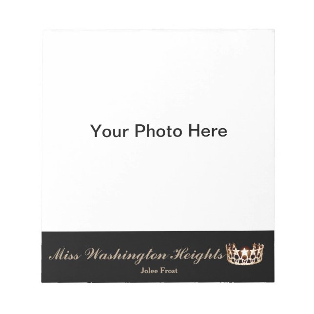Miss America USA style Pageant Photo Autograph Pad (Front)