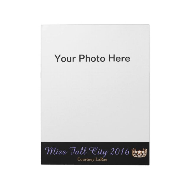 Miss America USA style Pageant Photo Autograph Pad (Rotated)