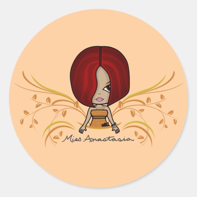 "Miss Anastasia" Stickers (Front)