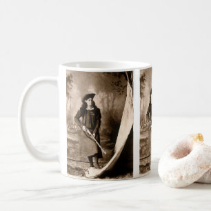 Miss Annie Oakley with Gun, Vintage Photo Portrait Coffee Mug