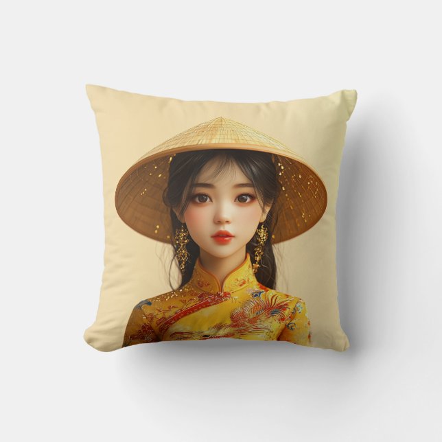 Miss Aodai Cushion (Front)