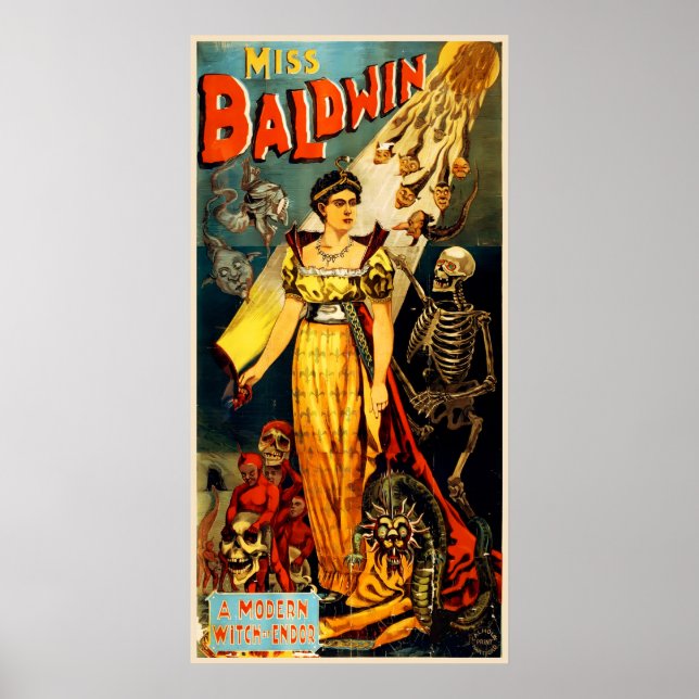 Miss Baldwin Vintage Magic Poster (Front)