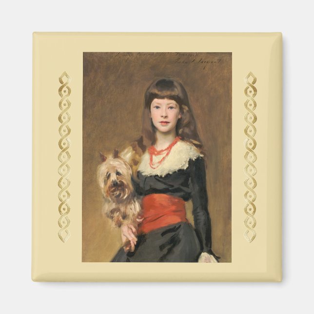 Miss Beatrice Townsend by John Singer Sargent  Magnet (Front)