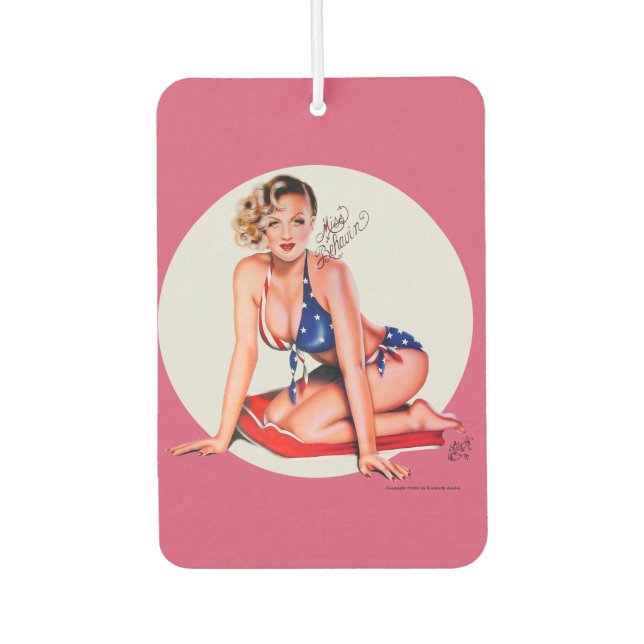 Miss Behavin' by Elizabeth Austin Air Freshener (Front)