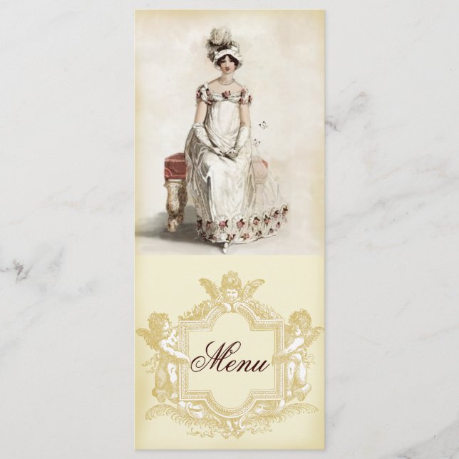 “Miss Bennet” Menu (Front)