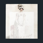 “Miss Bennet” Notepad<br><div class="desc">This beautiful vintage fashion plate that I have lovingly restored  evokes the essence of the works of the quintessential English author Jane Austen. ©WickedlyLovely</div>