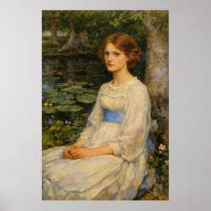 Miss Betty Pollock by John William Waterhouse Poster
