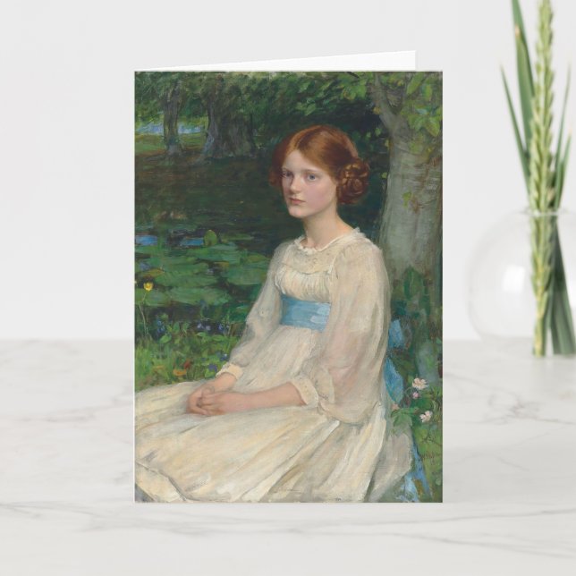 Miss Betty Pollock | John William Waterhouse Card (Front)