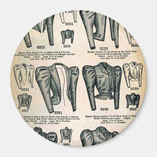 Miss' Bicycle Jakcets - Vintage 1897 Advertisement Magnet