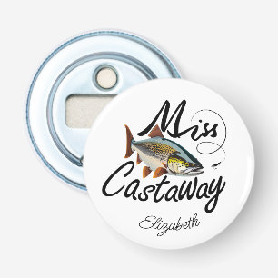 Miss Castaway Rainbow Trout Bottle Opener
