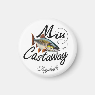 Miss Castaway Rainbow Trout  Magnet