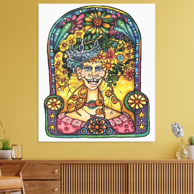 Miss Chatty Hanna Canvas Print (Insitu(LivingRoom))