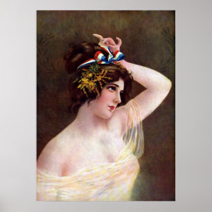 Miss Columbia Vintage Poster