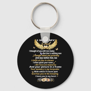 Miss Dad in Heaven Poems Remembrance of Dad Key Ring