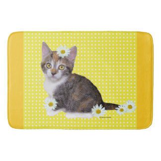 "Miss Daisy" Yellow Bathmat