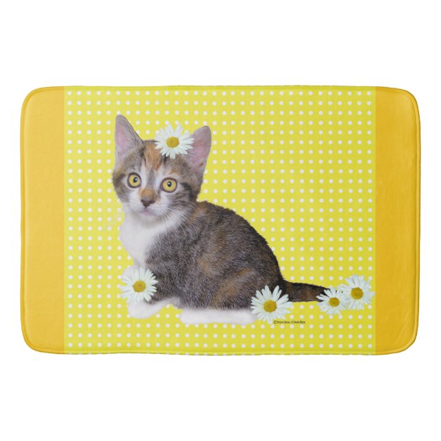 "Miss Daisy" Yellow Bathmat (Front)