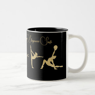Miss Elegance Gymnastic Gold Two-Tone Coffee Mug