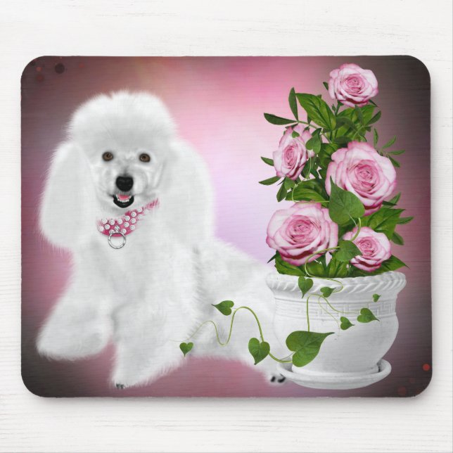 Miss Elegant Poodle   Mousepad (Front)