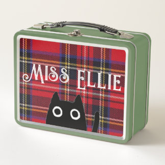 Miss Ellie and Cat Green Lunchbox