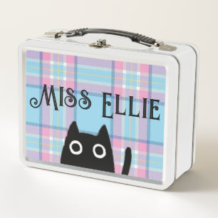 Miss Ellie and Cat White Lunchbox