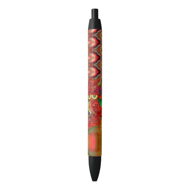 Miss Extravagance Fall Fashion Owl Pen (Front Vertical)