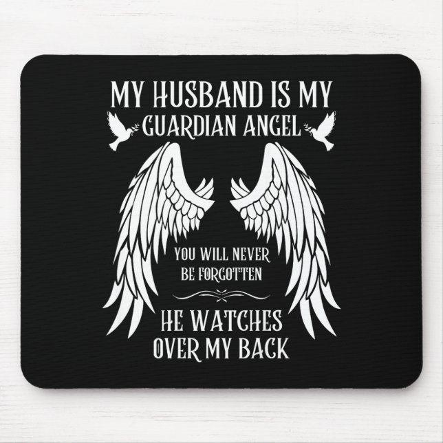 Miss family love missing memories remember husband mouse mat (Front)