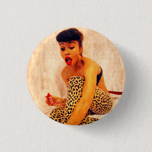 Miss Février 3 Cm Round Badge