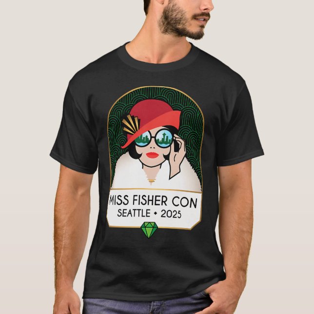 Miss Fisher Con 2025 T-Shirt (Front)