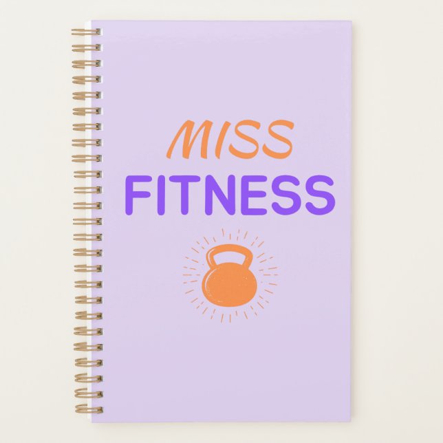 Miss Fitness Agenda. Sport gift idea Planner (Front)