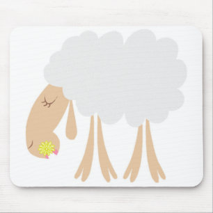 Miss Fluffy McCottonball Mouse Pad
