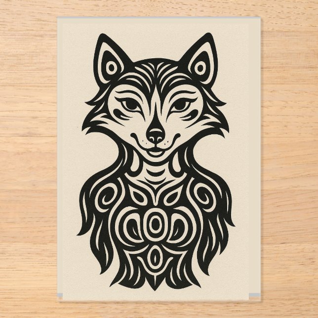 Miss Furry Acrylic Invitations (Front)