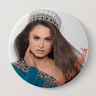 Miss Ga USA- Crown the Peach 10 Cm Round Badge