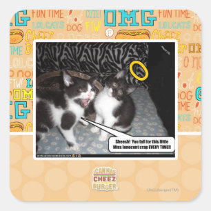 Miss Innocent Square Sticker